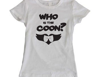 Who is the Coon womens T-shirt super hero costume south eric park ...