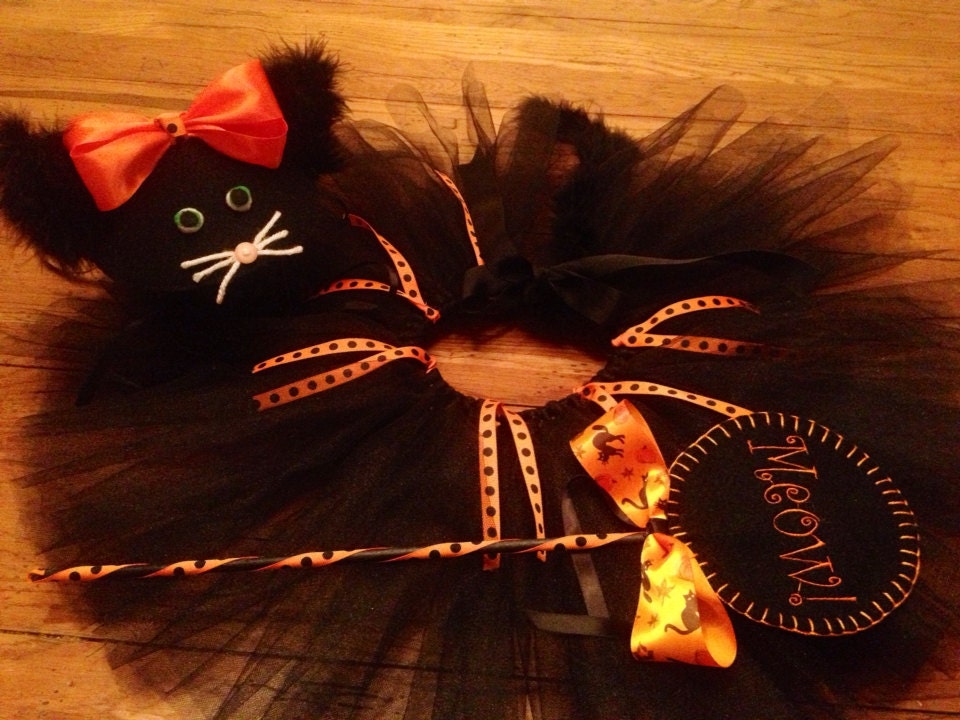 Halloween Black Cat Costume Set by SeeSalSew on Etsy