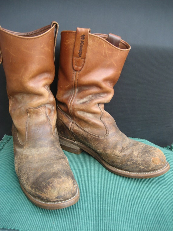 Distressed Leather Riding / Work Boots KNAPP American Made
