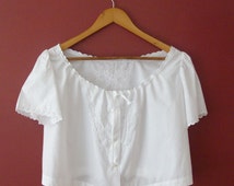 1910s 1920s Restored Embroidered Camisole Top- all handsewn