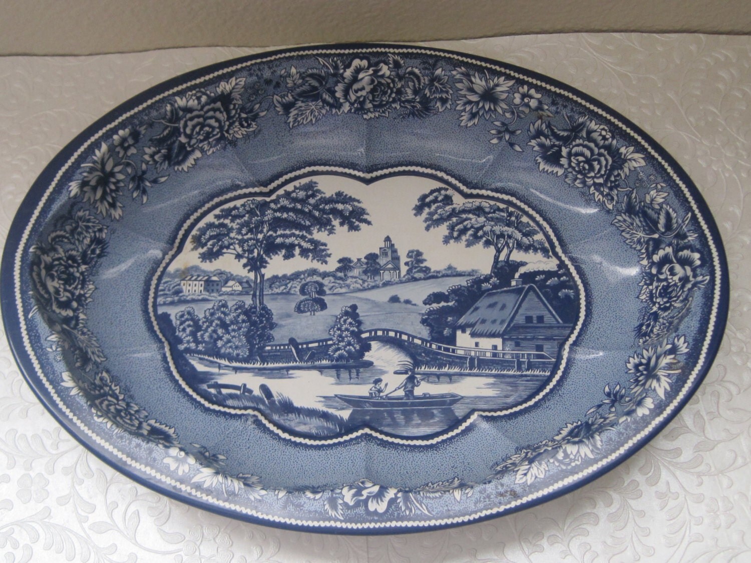 Vintage Serving Tray/Bowl/Marked DAHER/Decorative Ware/Made In England