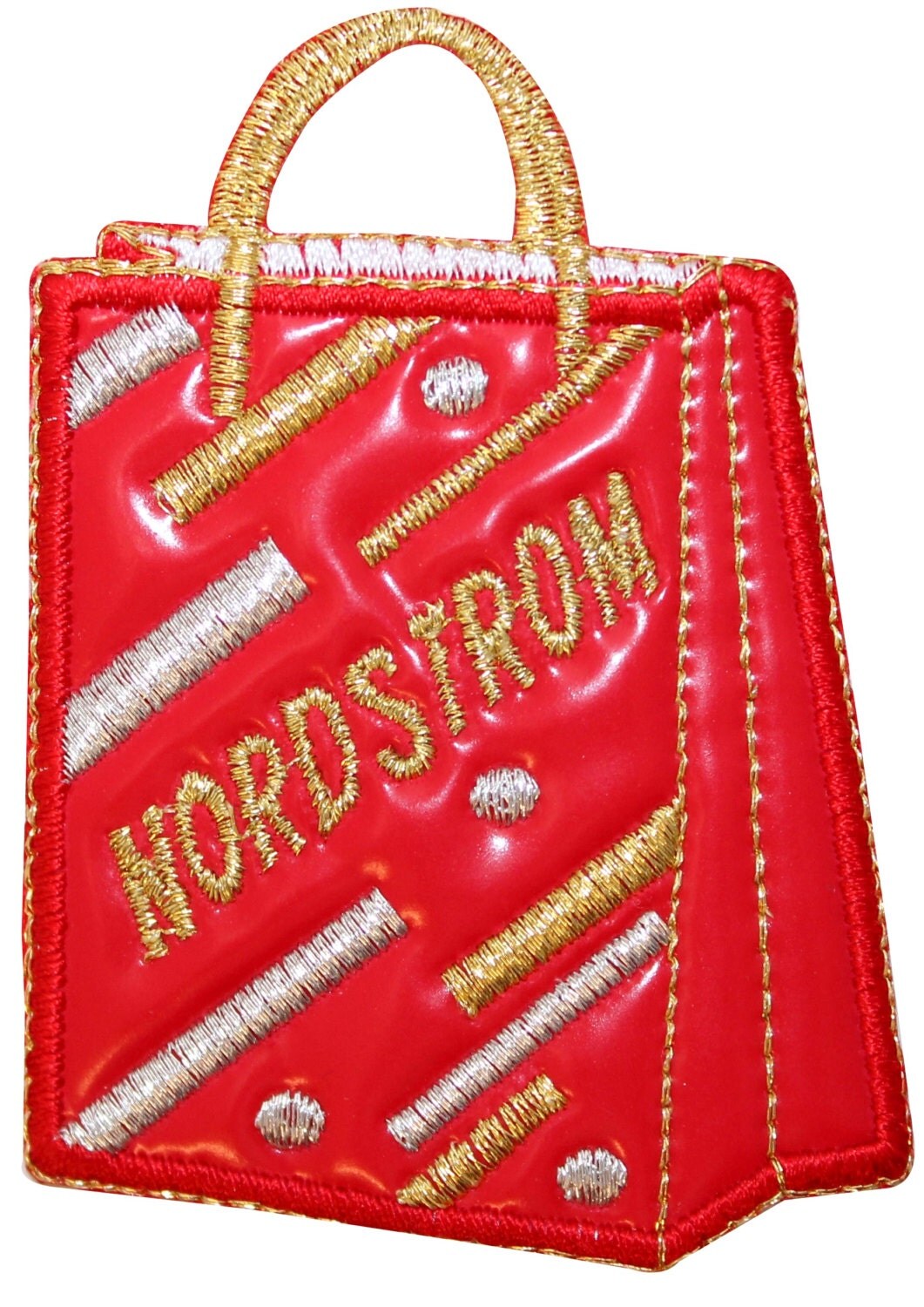 ID 8379 Nordstrom Fashion Store Shopping Bag Pleather Iron On