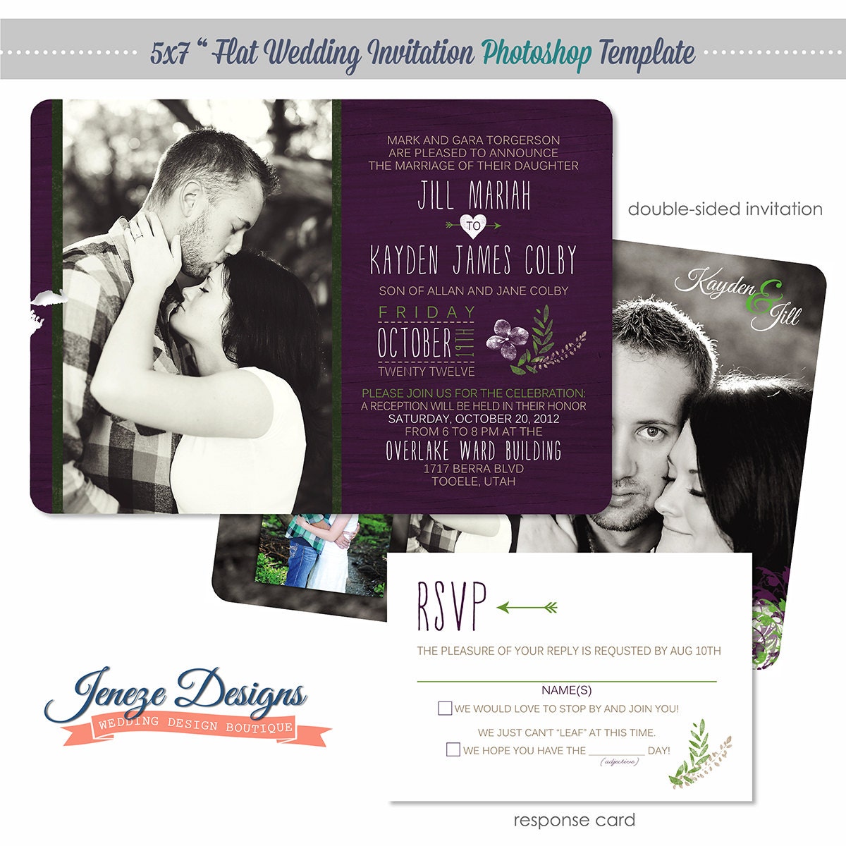 Wedding Invitation Template Photographers and