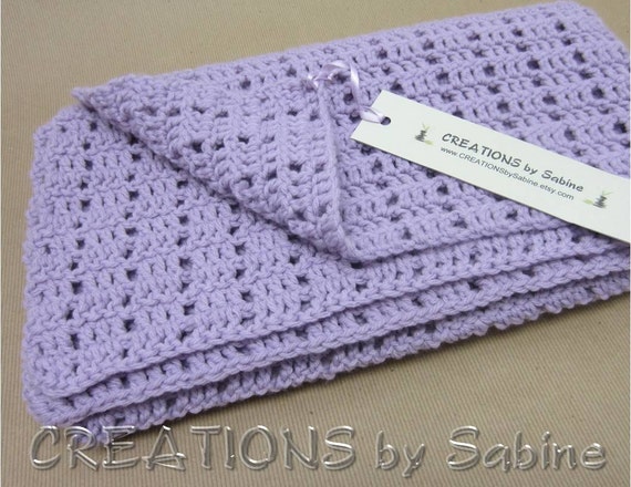 Baby Crochet Blanket Afghan / Lap Blanket by CREATIONSbySabine