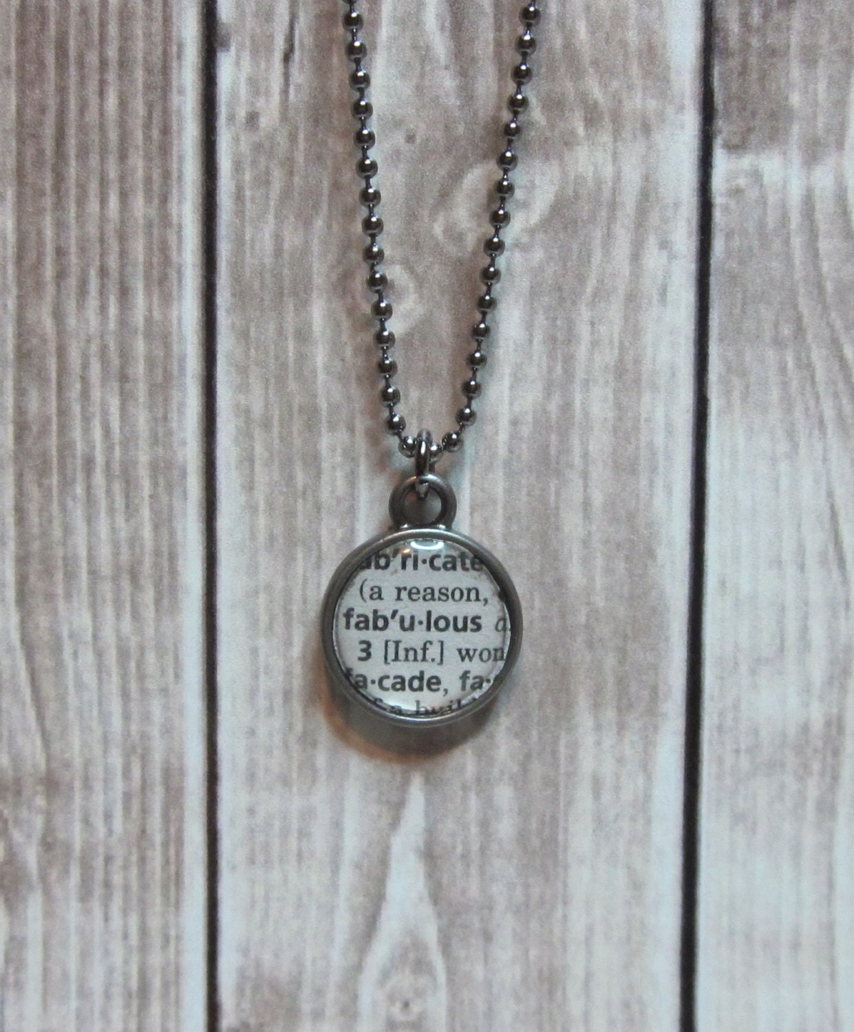 Fabulous Dictionary Page Necklace by TheBookCellar on Etsy