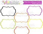 50% OFF - INSTANT DOWNLOAD, halloween labels, tag clipart, printable labels, halloween, cards, invitations, scrapbook, digital frames Il_170x135