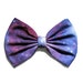 Purple Galaxy Printed Hair Bow