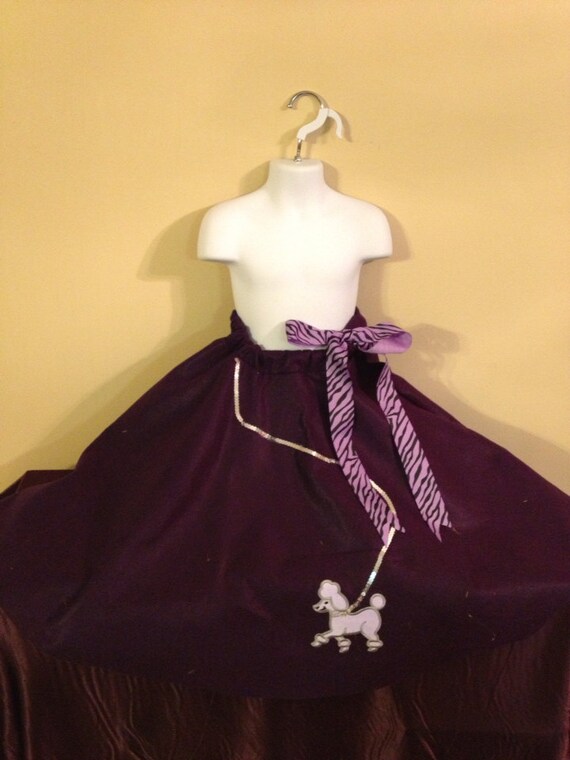 Purple poodle skirt