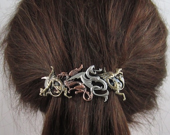 DRAGONS FRENCH BARRETTE 80mm- Dragon- Game of Thrones- Hair Clips- Hair Accessories
