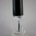 Empty MINI SIZE Nail Polish Bottles - Set of 25 - Elegantly Squared 5.5 ML With Black Caps, Brushes & Stainless Steel Wrecking Balls