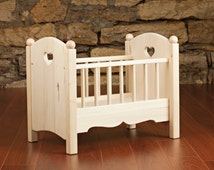 M: wooden doll crib: Toys Games