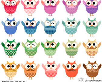 Camping owl clip art for Personal and by Giftseasonstore on Etsy