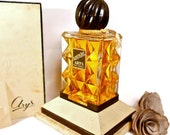 1930s antique vintage collectible perfume bottle ARYS PARIS-unused-golden black-for bride