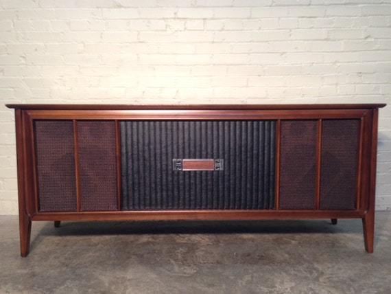 Vintage Mid-Century Danish Modern RCA Victor Stereo Console