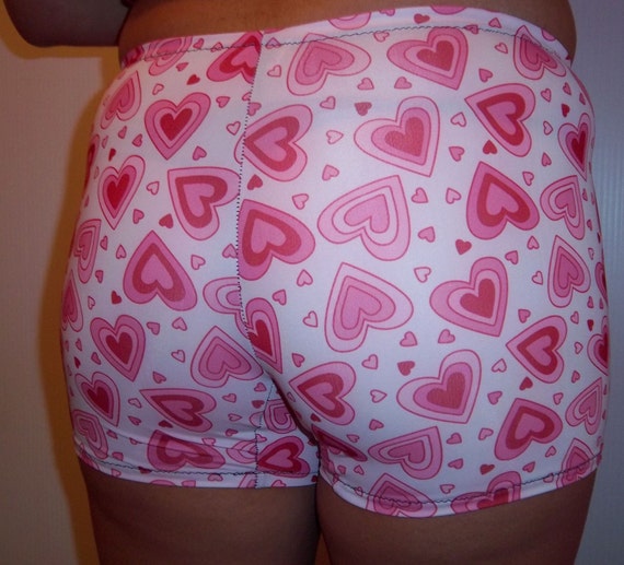 Youth Heart Shorts Cheer Shorts Spandex Dance Shorts