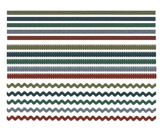 60% OFF SALE Christmas Clipart Digital Christmas Ribbon Borders Digital Clip Art Digital Borders Ribbon Borders Red Il_570xn
