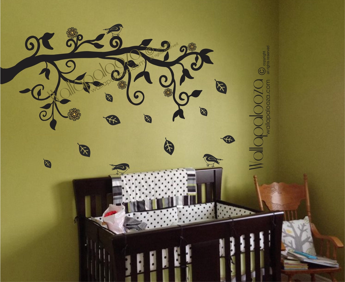 Tree branch wall decal Nursery Tree wall decal Branch wall