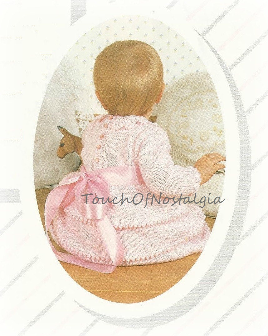 Baby DRESS Knitting Pattern Vintage LITTLE by ...