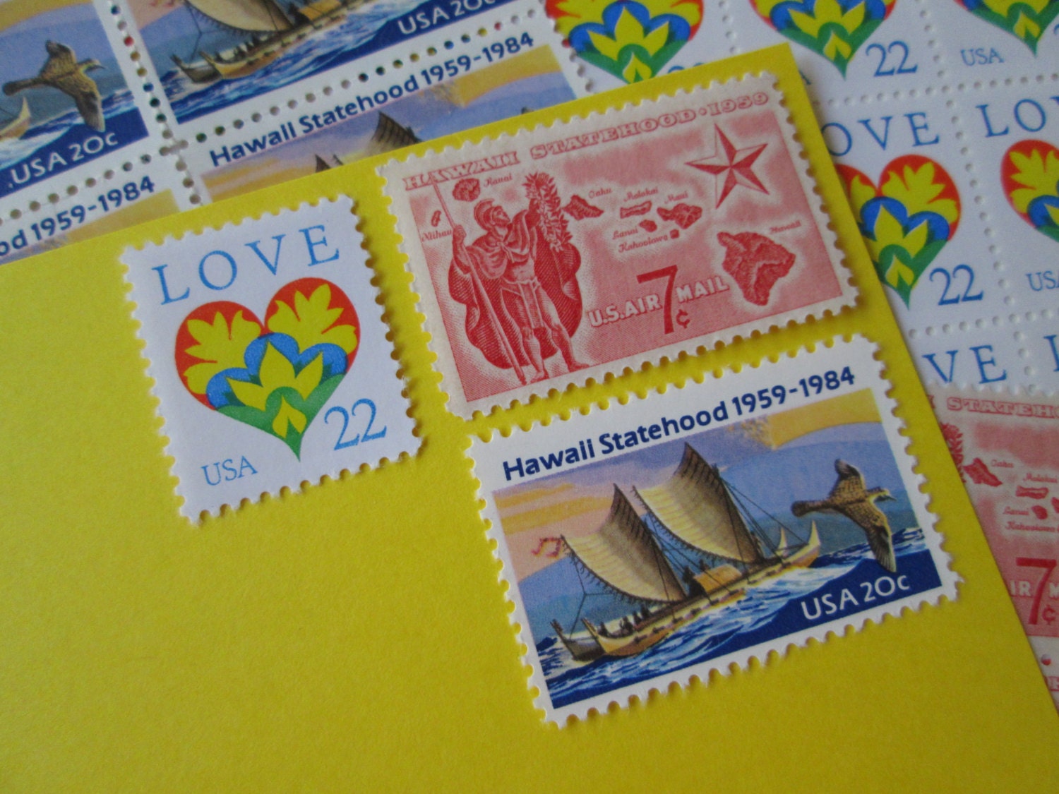 Aloha Hawaii Unused Vintage Postage Stamps Enough to