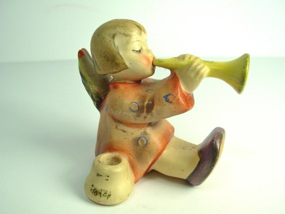 1950's GOEBEL HUMMEL Figurine Candle Holder Angel with