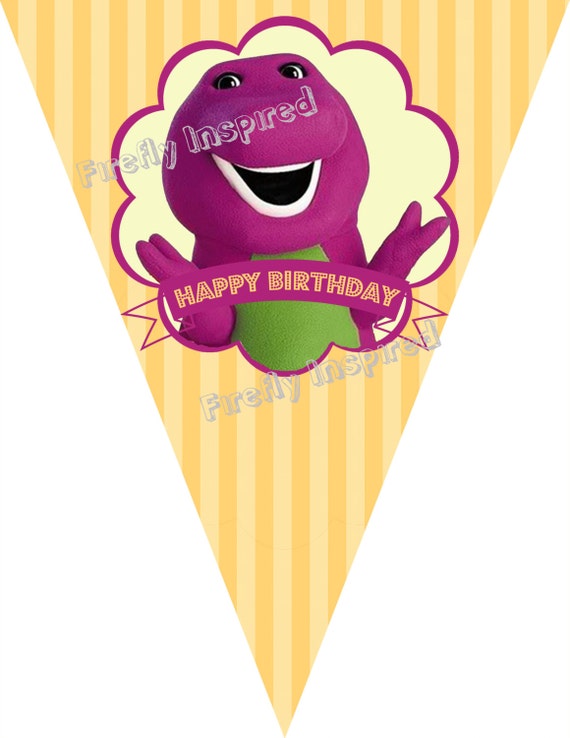 Items Similar To Barney And Friends Diy Party Design Printables On Etsy