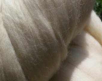 SALE! 1lb (or MORE!) White Wool Top Roving Fiber Spinning, Felting Crafts USA