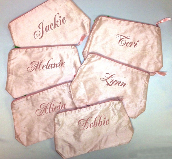 Embroidered Cosmetic Bags with Names or by PremiereEmbroidery