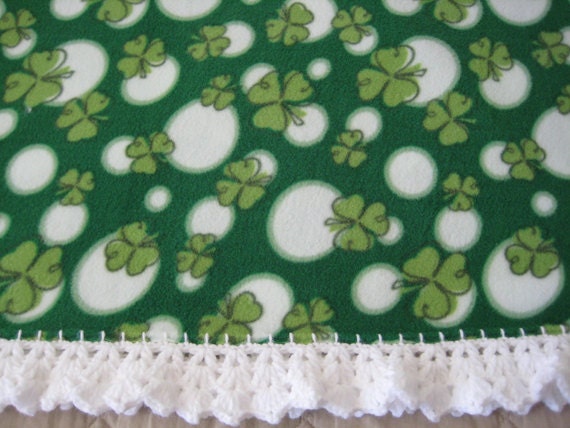 st patricks day fleece blanket