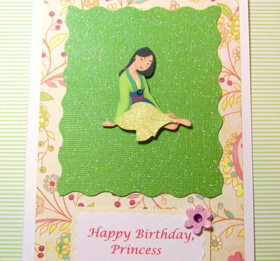 Mulan Birthday Card Free Personalize Disney by DesignsbyAliA