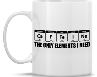 periodic table ki mug Elements funny Periodic mug, of Table coffee coffee caffeine