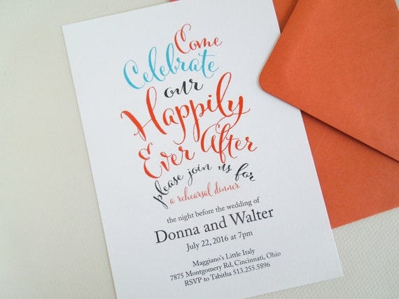 After Rehearsal Dinner Party Invitations 3