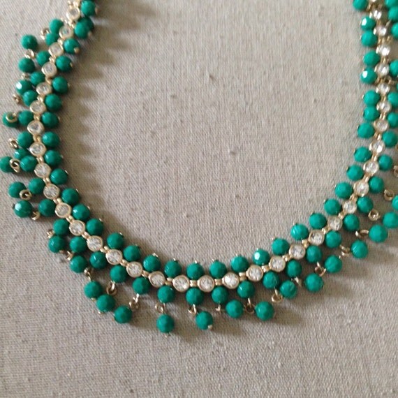 Avon NRT marked Necklace Beads and Rhinestones