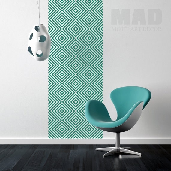 Items similar to wall sticker wall decal GEOMETRIC PATTERN nr.02 on Etsy