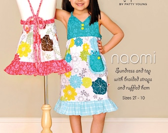 Pattern - Naomi Sundress and Top Paper Sewing Pattern by modkid designs
