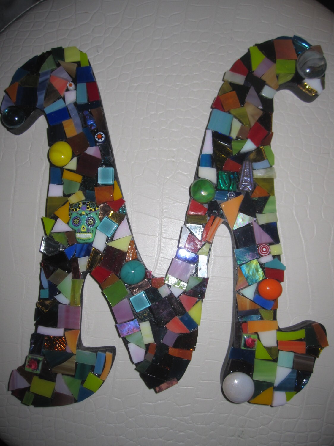 mosaic letter M