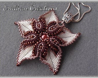 Beaded pendant "Desert Rose" - tutorial