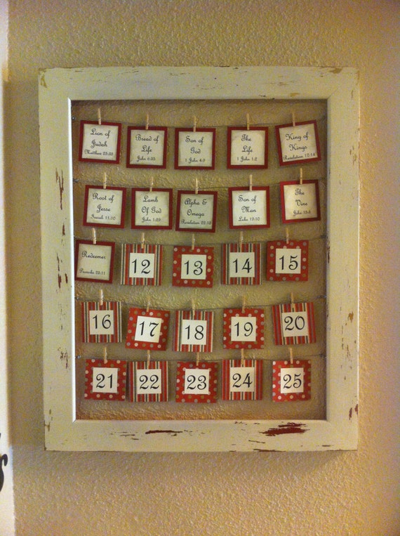 Printable Names of Jesus Advent Calendar Pieces Tutorial