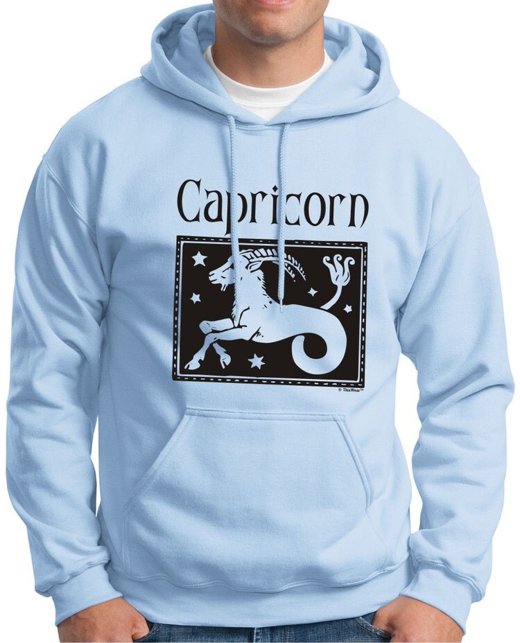 Capricorn Zodiac Sign Hoodie Sweatshirt 18500 BE108 by ThisWear