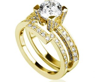 18 kt gold wedding rings