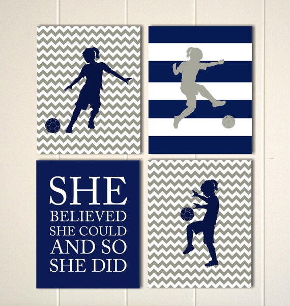Soccer, soccer girl wall art, girls wall art, pre teen girls art, girls motivational art, girls