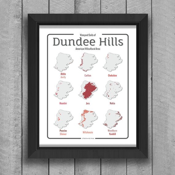 Oregon Wine Map Dundee Hills Soil Map