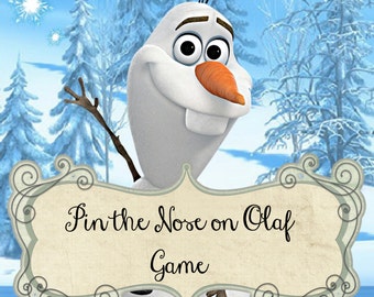 Pin the nose on olaf | Etsy