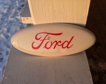 Hot pink ford emblems