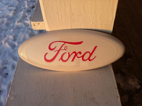 Custom white ford emblems #7