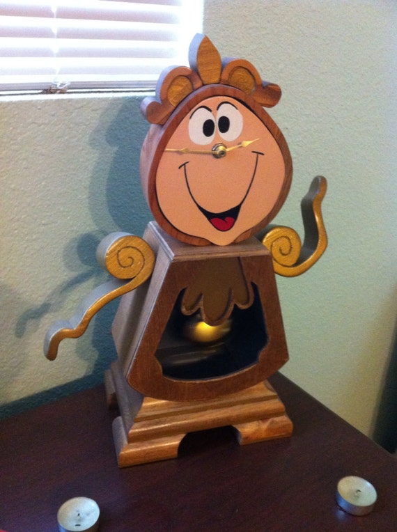 lenox disney beauty and the beast cogsworth clock