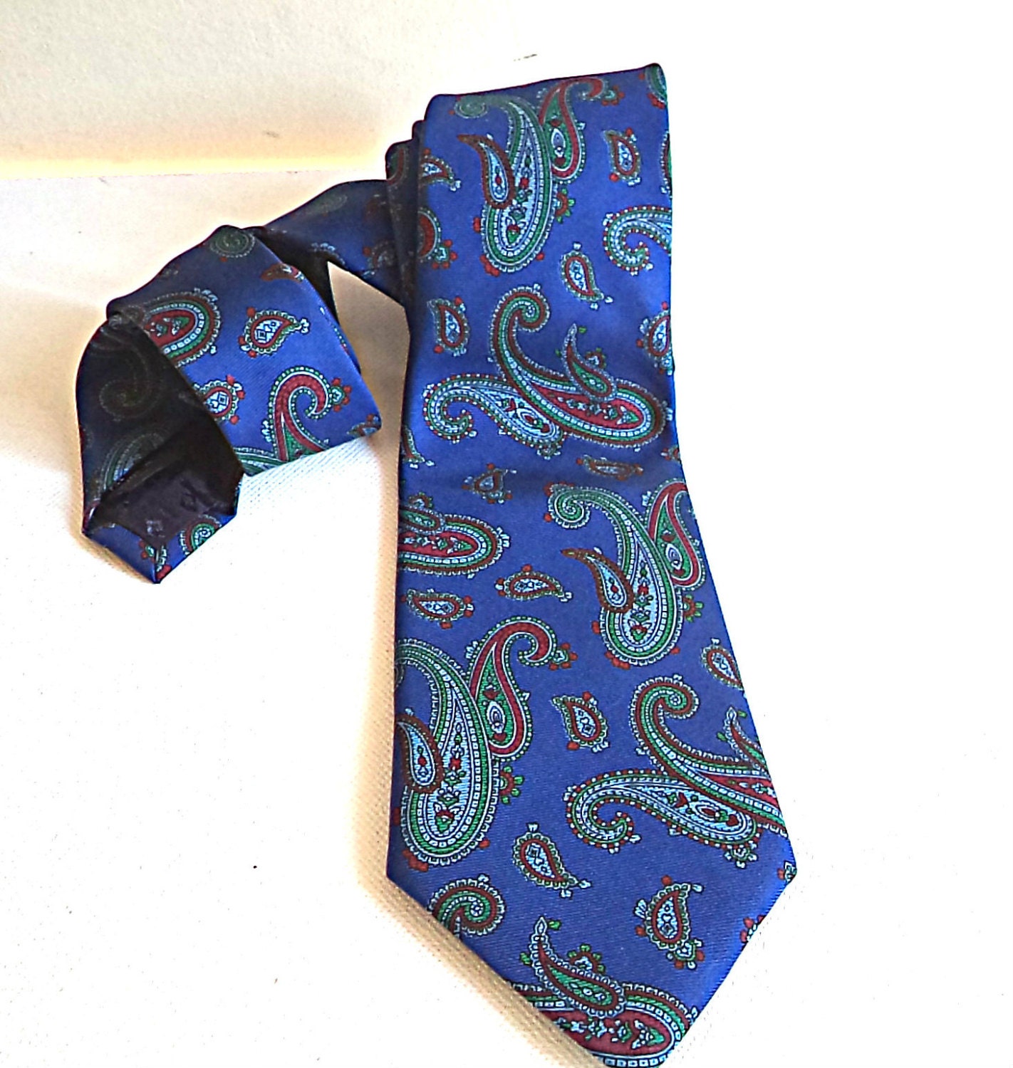 Men's PIERRE CARDIN Tie 100% SILK Necktie Mens Dark Blue