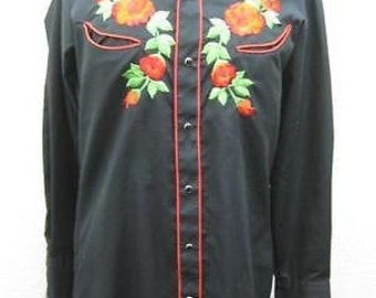 Navy Pinstripe Western Shirt