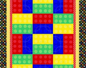 Baby Quilt Pattern Color Block Quilt