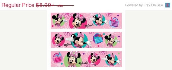 SUMMER SALE MINNIE Bowtique Designer Prints Edible Image Cake Topper Il_570xn