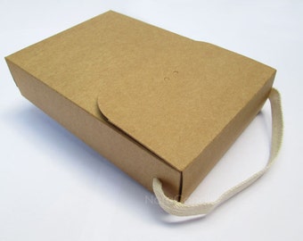 Brown Kraft Box, Gift Box, Kraft Bag Set of 6